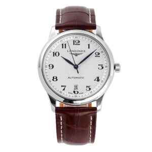 Master Collection White Dial on Brown Leather Strap