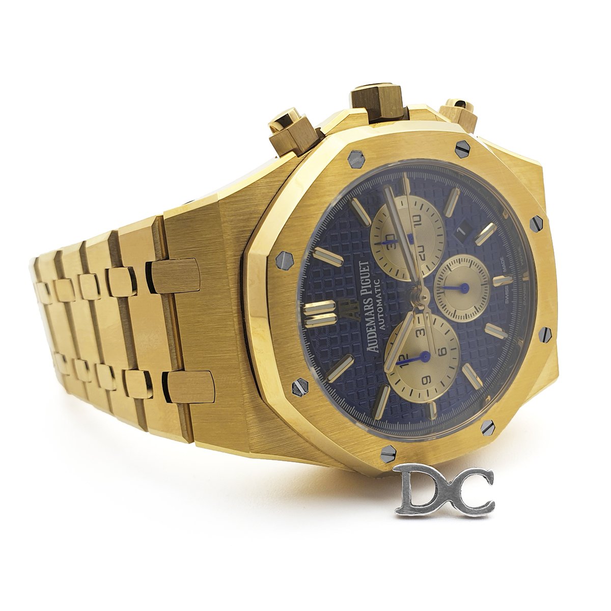 Royal Oak Self-Winding Chronograph Blue/Gold Dial in Yellow Gold - Image 4